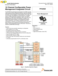MMPF0200Z, 12 Channel Configurable Power Management