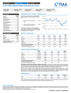 TIAA-CREF Global Natural Resources Fund