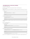 Using Mathematica to study basic probability