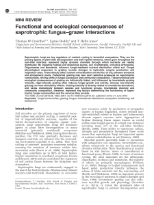Functional and ecological consequences of saprotrophic fungus