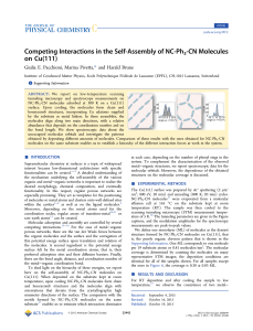 Competing Interactions in the Self-Assembly of NC-Ph3