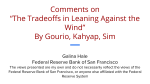 The Tradeoffs in Leaning Against the Wind