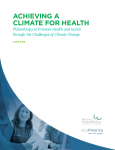 achieving a climate for health