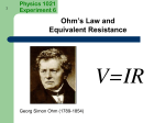 Ohm`s Law and Equivalent Resistance