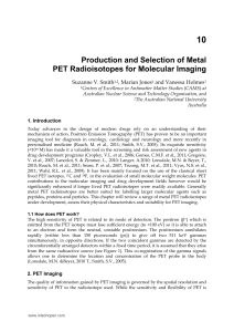 10 Production and Selection of Metal PET Radioisotopes for