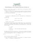 Partial solutions to Even numbered problems in
