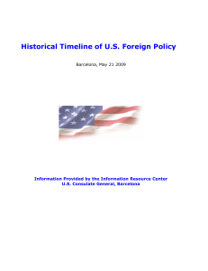 Historical Timeline of US Foreign Policy