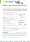 QuantSeq 3` mRNA sequencing for RNA quantification