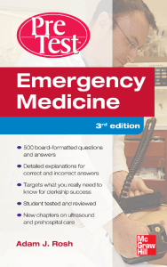 Emergency Medicine PreTest Self-Assessment and