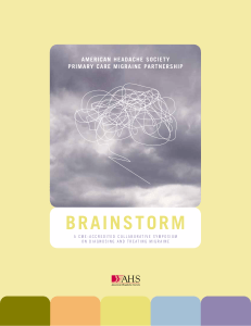 Brainstorm Reference Guide - American Headache Society