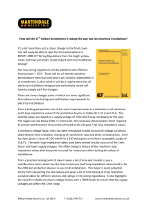 How will the 17th Edition Amendment 3 change the way you test