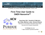 First-Time User Guide to OMEN Nanowire**