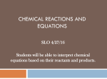 Chemical reactions and equations