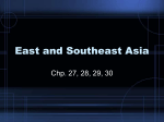 East and Southeast Asia