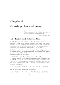 Chapter 4 Crossings: few and many