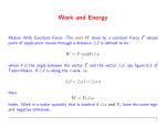 Work and Energy - FSU