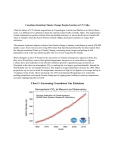 Chart 1: Increasing Greenhouse Gas Emissions