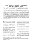 Regional Differences in Ventricular Fibrillation in the Open