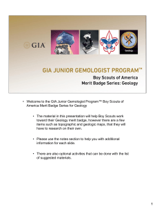 1 • Welcome to the GIA Junior Gemologist Program