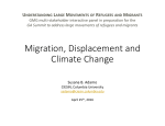 Migration, Displacement and Climate Change