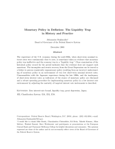 Monetary Policy in Deflation: The Liquidity Trap in History and Practice