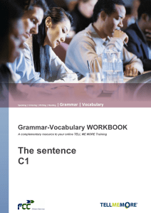 The sentence - C1 level