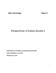 Perspectives of Indian Society-I