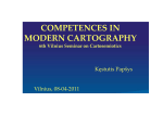 COMPETENCES IN MODERN CARTOGRAPHY