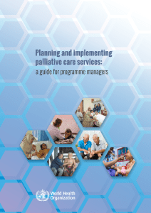 Planning and implementing palliative care services: a guide for