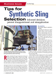 Tips for Synthetic Sling Selection