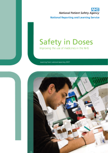 Safety in doses: medication safety incidents in the
