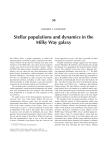 Stellar populations and dynamics in the Milky Way galaxy