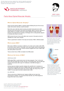 Facts About Spinal Muscular Atrophy