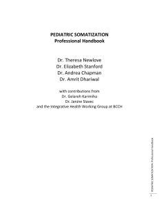 Pediatric Somatization Professional Handbook