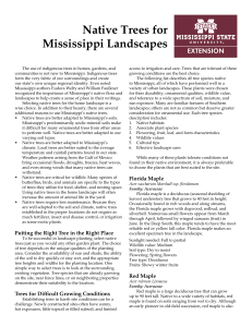 P2330 Native Trees for Mississippi Landscapes