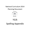 Y5/6 Spelling Appendix - Silver Tree Primary School