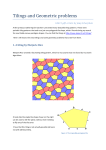 Tilings and Geometric problems
