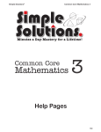 Help Pages - Simple Solutions