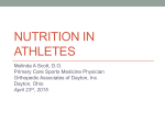 NUTRITION IN ATHLETES