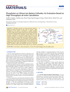Phosphates as Lithium-Ion Battery Cathodes: An Evaluation
