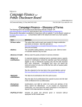 Glossary of Terms - Campaign Finance and Public Disclosure Board