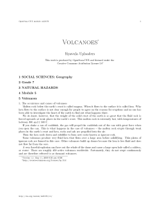 Volcanoes - OpenStax CNX