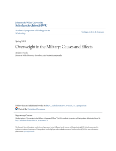 Overweight in the Military: Causes and Effects