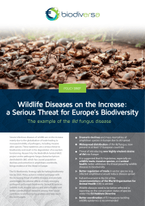 Wildlife Diseases on the Increase: a Serious Threat for Europe`s