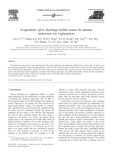 Evaporation–glow discharge hybrid source for plasma immersion