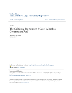 The California Proposition 8 Case
