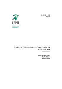 Equilibrium Exchange Rates: a Guidebook for the Euro