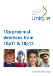 10p proximal deletions from 10p11 and 10p12