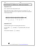 Represent Mixed Numbers on a Number Line Guided Lesson