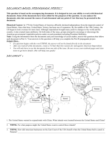 American Imperialism DBQ and Propaganda Project